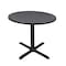 Cain Cain Square & Round Tables, Wood, Metal Top, Grey TB36RNDGY - alternate 1